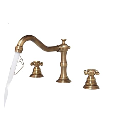 Robinet de comptoir vintage en laiton pour une salle de bain esprit atelier