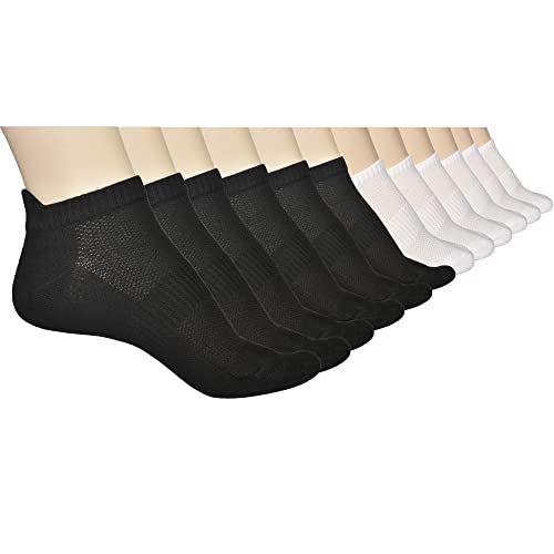 Unisex Thin Rayon Ankle Socks, Breathable Low Cut Athletic Running Sports Socks for Women and Men 4-8-12 Pairs