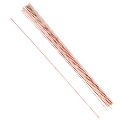 NULYLU 20pcs Copper Brazing Rods Silver/golden Welding Wire Flux Cored Wire for Electromechanical Repairing