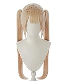 コスプレウィッグ マリー・ローズ 風 コスプレ フルウィッグ ミディアム 耐熱 かつら cosplay wig イベント ハロウィン 仮装 髪飾りと櫛付 イエロー