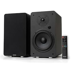 A6 ARC Aktivlautsprecher mit 6.5″ Woofer, Bluetooth 5.0, HDMI ARC, Optische, RCA, USB, mit Subwoofer-Ausgang, HiFi Lautsprecher, Heimkino (Schwarz)
