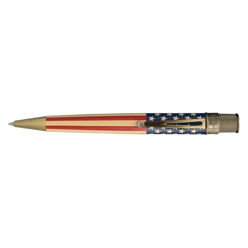Retro 1951 Tornado Drapeau Vintage Metalsmith stylo roller rechargeable collection - 2