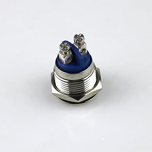 Luz indicadora de metal 16mm LED 12V impermeable para panel de control 6