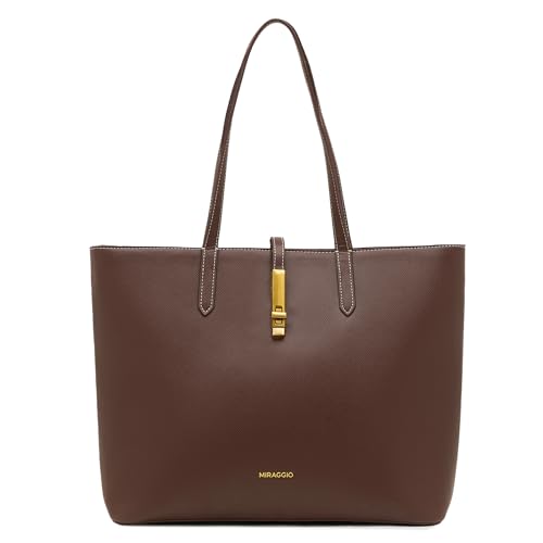 Image of Miraggio Sabine 16 Inch Laptop Tote Bag For Women Office Use | Office Tote Bag With Padded Laptop Sleeve And Zipper Closure | Stylish Totes