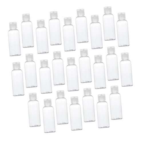 VINTORKY 25個 透明 洗?水瓶 旅行用詰め替え容器 漏れ防止 蝶形フリップキャップ付き 多用途ローションボトル シャンプー 乳液 ハンドジェル