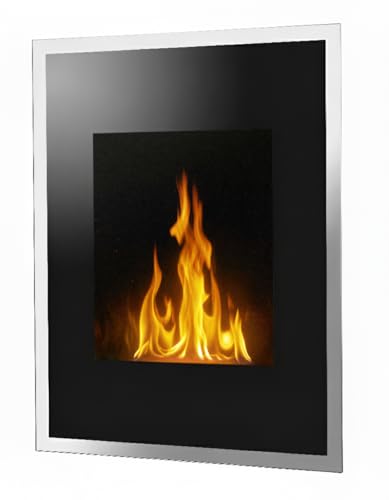 Chemin’Arte Cheminée Électrique Murale LEDs Empire State - Format Verticale - Chauffage 2000W avec Thermostat électronique - Conçue en France - Garantie 2 Ans