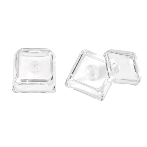 12Pcs Double-Layer Crystal Transparent Keycaps, Custom Blank...