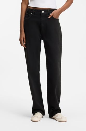 Jean noir premium HUGO Elyah_B coupe épurée taille 29W 32L