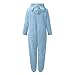 Wkishenl Womens Onesie Pajamas With Butt Flap,Sherpa Jumpsuit Women Fuzzy Pajamas Plus Size Hooded Long Sleeve Onesie Pjs Fleece Winter Warm Playsuit Loungewear