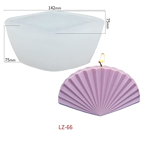 4 Pack Large Scallop Mold Scallop Candle Mold Scallop Soap Mold Shell Silicone Mold Conch Resin Mold Sea Shell Silicone Mold For Candles Soap Mold Candle Making Mold #TOP3