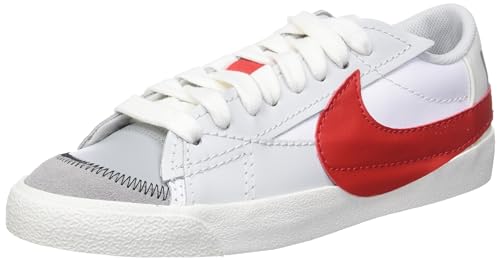 Nike - Buty Blazer Low '77 Jumbo - DQ8769100 - Couleur: Blanc-Gris-Rouge - Pointure: 42.5 EU