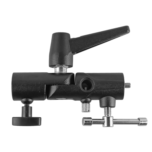 Laroal Soporte para paraguas con cabezal de flash, tipo H, soporte para lámpara, trípode de luz, flash y paraguas reflectante, paraguas de luz transmitida, estudio fotográfico, 1 unidad - imagen 3