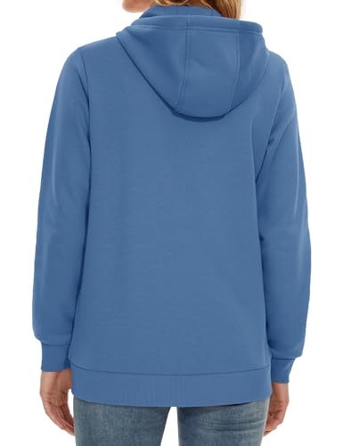 MAGCOMSEN Women's Fleece Lined Zip Up Hoodies Casual Hooded Jacket Workout Full Zip Sweatshirts Pocket Coats3