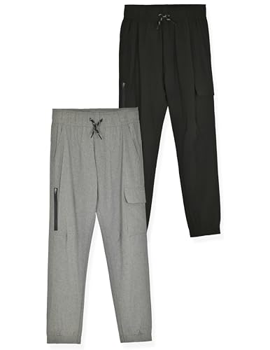 TONY HAWK Boys Jogger Pants 2 Pack Lightweight Hybrid Skateboard Pants for Boy