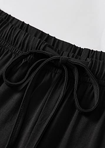 Esenchel Women's Plus Size Pajama Pants Rayon Sleep Pants4