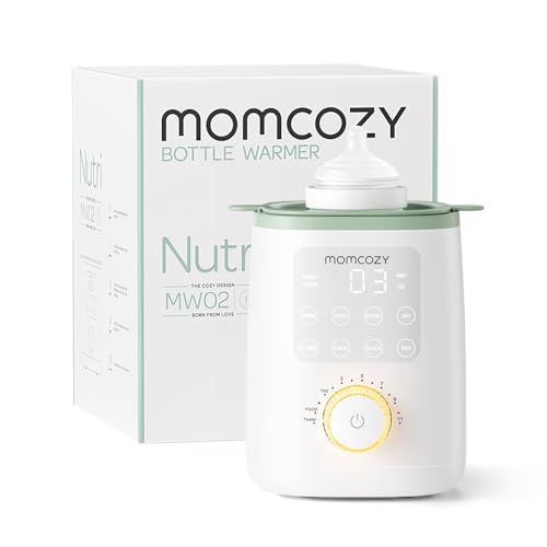 Momcozy Nutri-Flaschenwärmer, 9-in-1-Babyflaschenwärmer mit Nachtlicht
