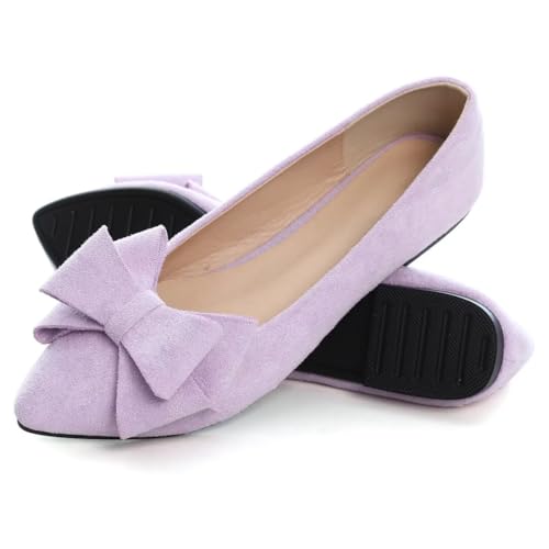 Image of TN TANGNEST Women Fashion Bowknot Flats Comfort Pointed Toe Dress Shoes