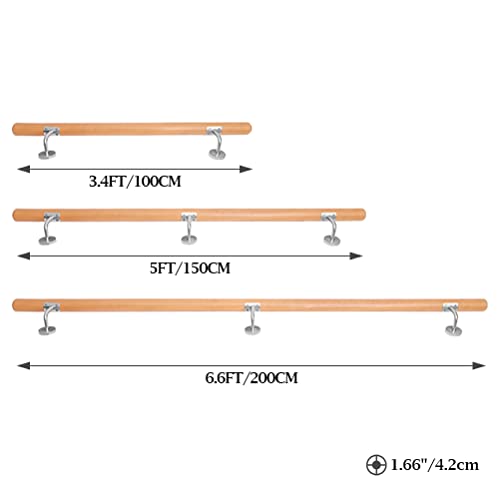 Rambarde d'escalier bois contre chutes escalier fixation murale