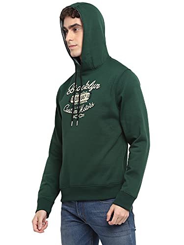 Image of Deniklo Mens Polyester Hooded Neck Sweatshirt