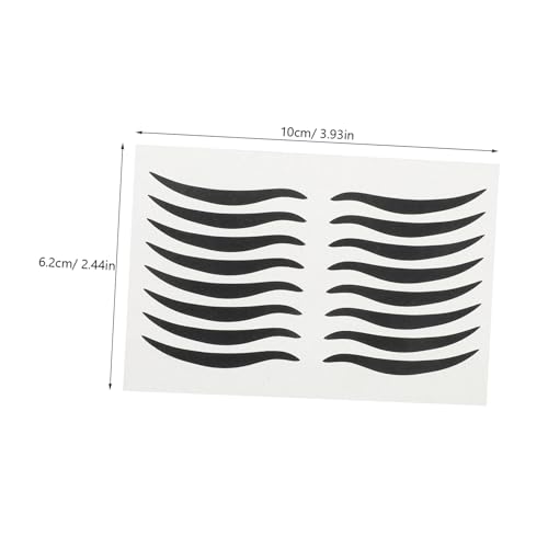 80 pares de adhesivos negros para delineador y sombras de ojos miniatura 2