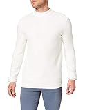 Ohne Verschluss edc by ESPRIT Herren 021CC2I304 Pullover, 110/Off White, S