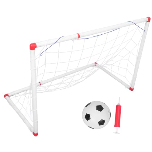 Mikikit Mini Soccer Goal for Boys and Girls 34 Inches Compact Portable for Backyard Camping Parks