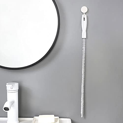 Cepillo Destapacaños para Baño, Cepillo Espiral Flexible para Limpiar Desagües, Tubos y Sifones, Herramienta para Eliminar Tapones y Obstrucciones miniatura 6