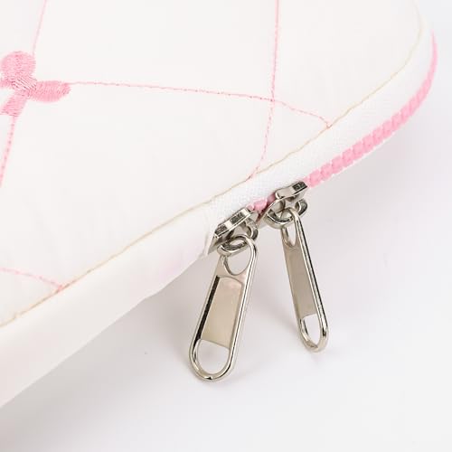 Funda acolchada para laptop Bow beige 15-15.6 pulg miniatura 5