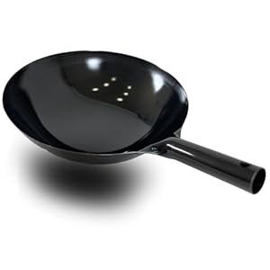 Kanda Iron Beijing Wok – Lightweight and Durable – Perfect for Authentic Japanese Cooking – 14.2 inch 36cm