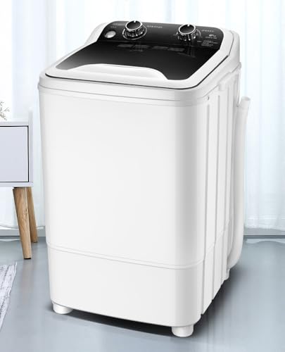 forestalk Lavadoras Gran Capacidad de 7,5 kg de luz Azul UV Bacteriostasis Lavadora Totalmente automática 41.5x39x64 cm para caravanas al Aire Libre Apartamentos y Viajes
