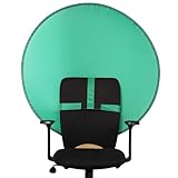 MORYTRADE グリーンバッグ クロマキー 椅子用 折り畳み式 背景布 背景スクリーン 150cm 円形 グリーン