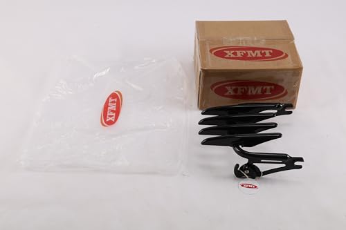 XFMT Motorcycle Black Detachable Stealth Two-Up Luggage Rack for Harley Touring Road King Street Glide Road Glide Electra Glide 2009-Later