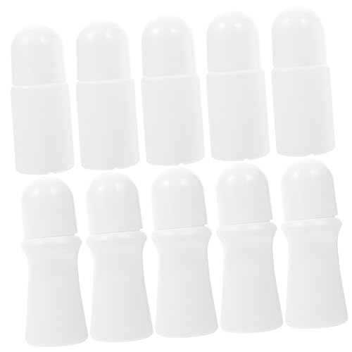 VALICLUD 10 piezas Botellas Roll Vacías para Aceites Esenciales y Perfumes Rellenables Portátiles y Ligeras con Diseño Suave PE para Aromaterapia y Cuidado Diario