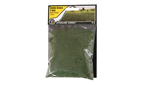 Woodland Scenic Static Grass 7mm-Dark Green -FS621