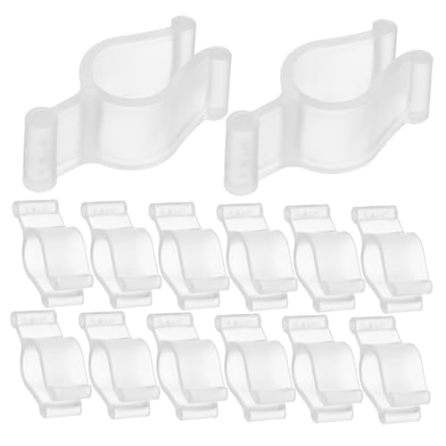TOPBATHY Clip a Tenuta Stagna per Pompa Cosmetica, Morsetto di Bloccaggio per Dispenser, 50 Pezzi in Plastica Pp, Compatibile Flaconi, Previene Perdite, per Uso Domestico e Viaggi