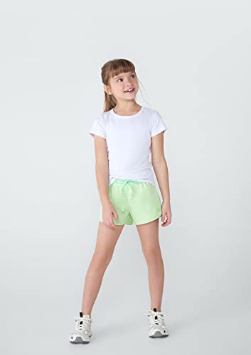 Shorts Básico Infantil Menina Moletom Tam 1 A 16 - Verde 010