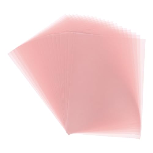 MECCANIXITY Colored Vellum Paper, 50 Sheet Light Pink Transparency 8.5 x 11 Printable Vellum Paper, Translucent Vellum Sheets for Printing Wedding Invitations Ink Jet Laser Printer