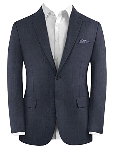 Blazer Homme Entailler Revers Deux Boutons Veste Costume Uniforme Affaires