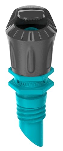 Gardena Micro-Drip-System Sprühdüse 180 Grad: 180 Grad-Sprühkopf regulierbare und wassersparende Beregnung Sprühreichweite ca. 3 m 5 Stück (13321-20)