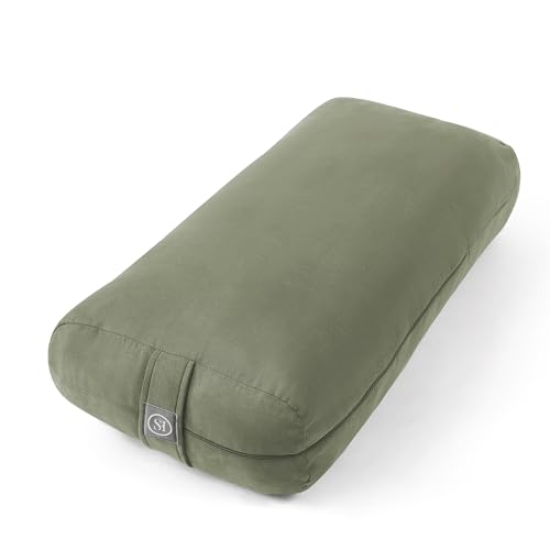 Yoga Bolster Pillow Olive Green