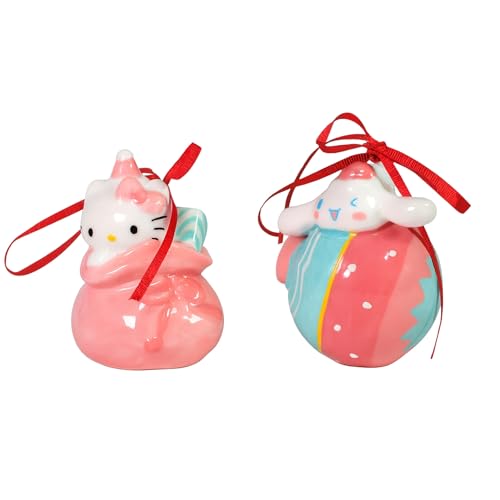Hello Kitty and Cinnamoroll Ornament Set Created by Blue Sky Clayworks