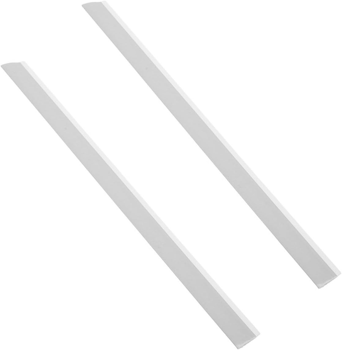 2pcs Dustpan Edge Replacement Rubber Lip Strips for Dustpan Repair, 28cm Soft Pressing Edge Bars Protecting Wooden Floors and Hard Surfaces