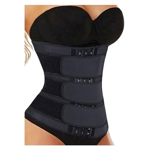 Plus Size Corsets for Women Men Lumbar Brace Waist Trainer Shaperwear Tummy Control Slimming Fat Burning for Postpartum Abdomen Belt Suitable For Sports (Black M)2