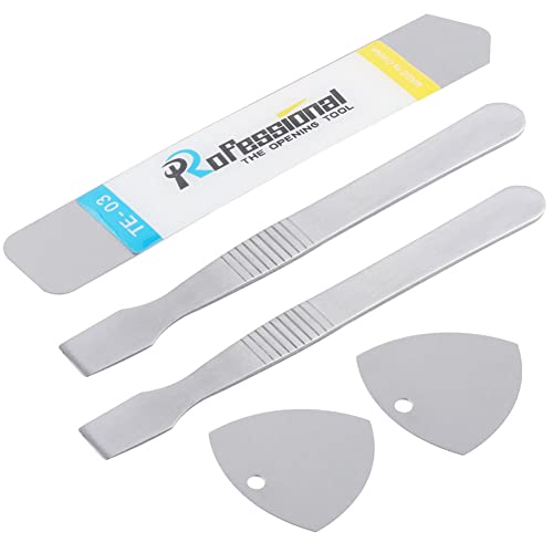 Stainless Steel Metal Spudger Flat Pry Bar Thin Opening Picks for Phone Tablet Glue Remover Screen Replacement Repair Tools Kit