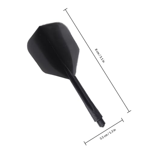 Tiges de fléchettes avec pointe remplaçable et pack de 10 pièces intégrées en plastique noir