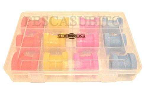 Scatola 12 Avvolgilenza da Pesca Avvolgilenze