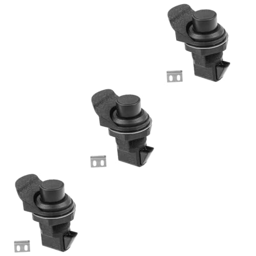 Serrure pour meuble élégante et discrète - verrou à bouton poussoir chromé