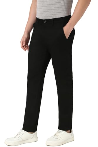 Image of Peter England Men's Slim Fit Mid Rise Super Chino Casual Trouser