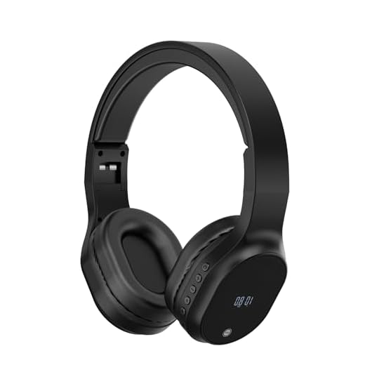 T.TAOMI FM Radio Headphones, Wireless Radio Headset for Cycling Jogging Mowing Rechargeable and Portable Radio FM Receiver(Black)