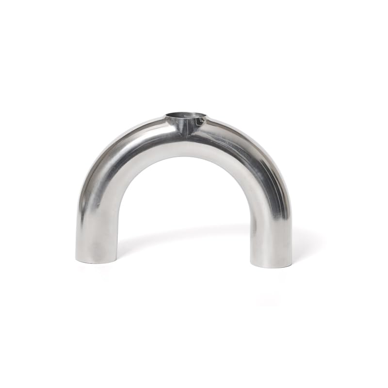 Codo 180 grados soldado con tubo de 19 mm en forma U acero inoxidable 304 para fluidos 7